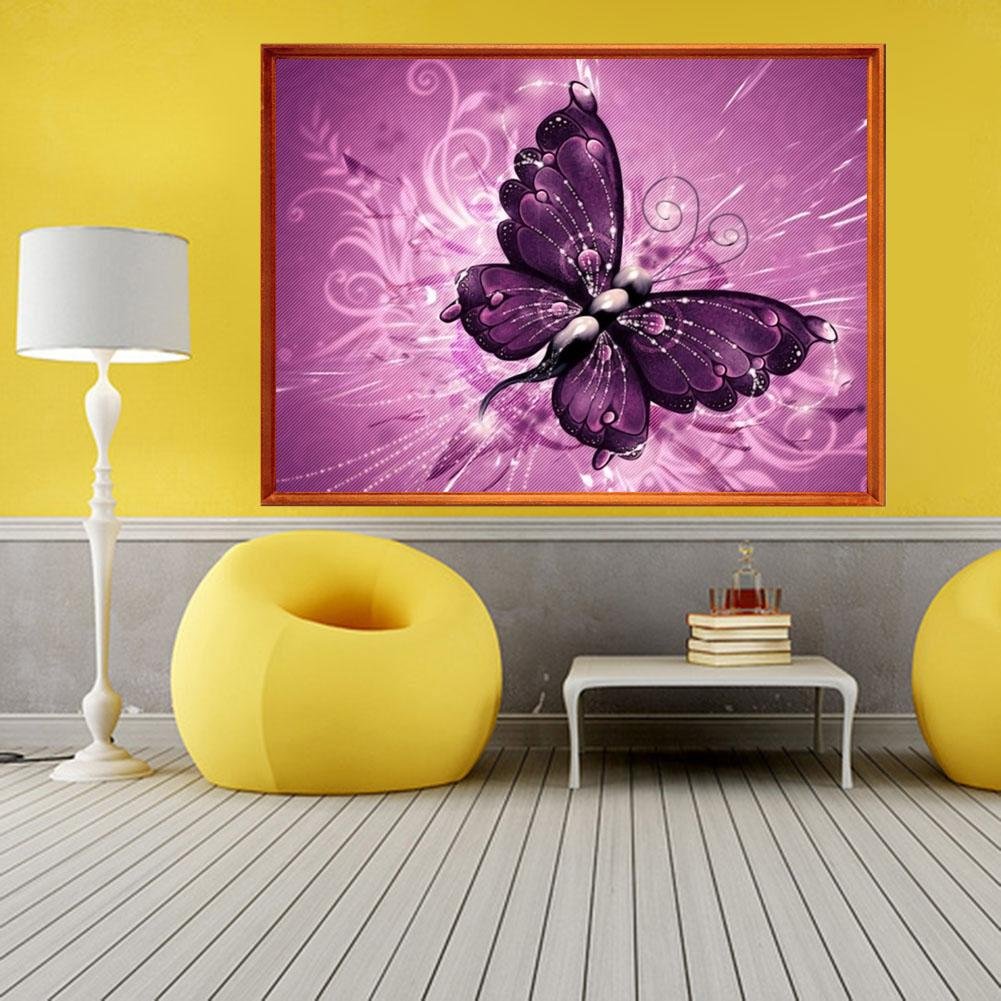 Diamond Painting - Partial Round - Butterfly B