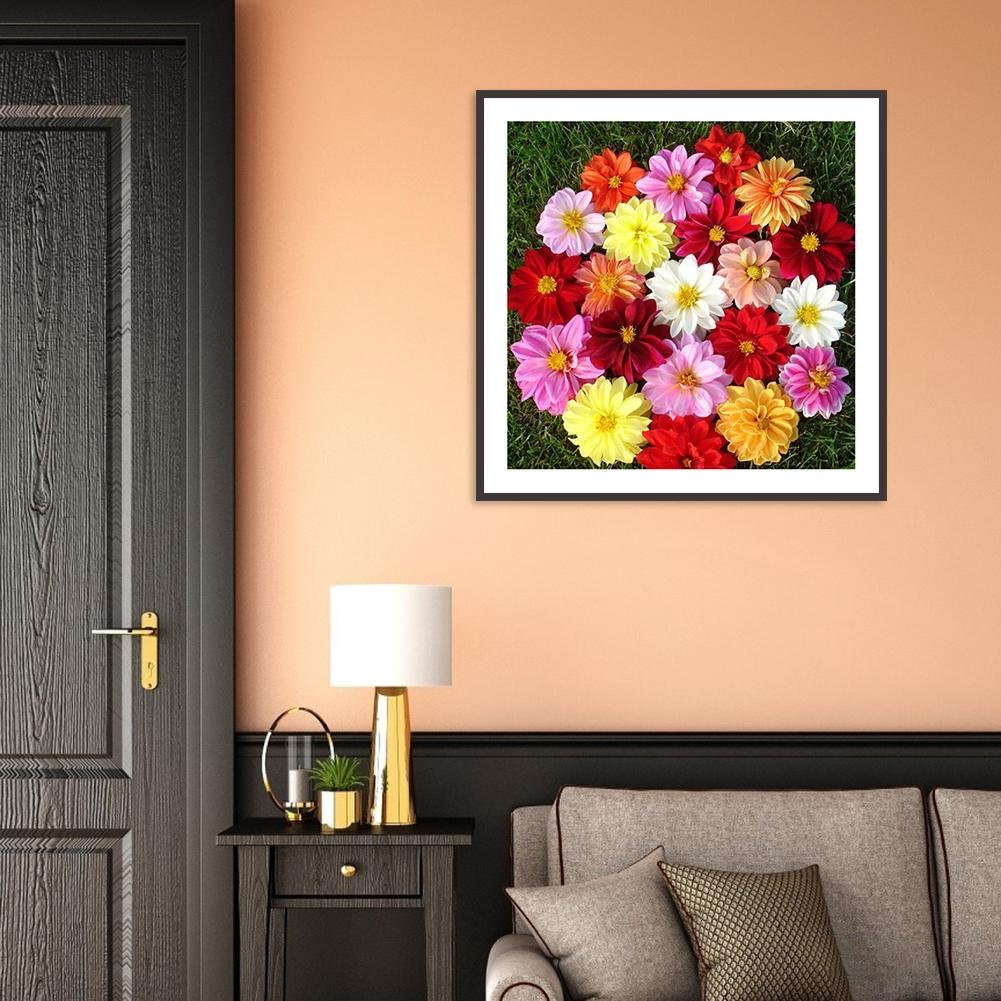 Diamond Painting - Full Round - Colorful Flowers A