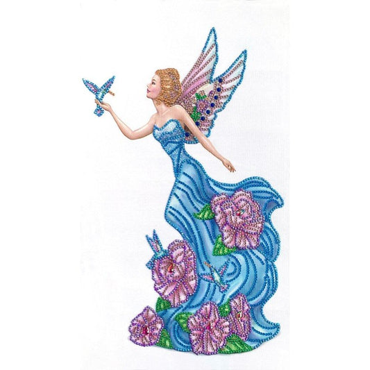 DIY 5D Crystal Rhinestone Diamond Painting Kit Flower Dress Angel (30*50cm)