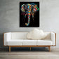 Painting By Numbers Kit Colorful Elephant Oil Art Picture Home Wall Decor