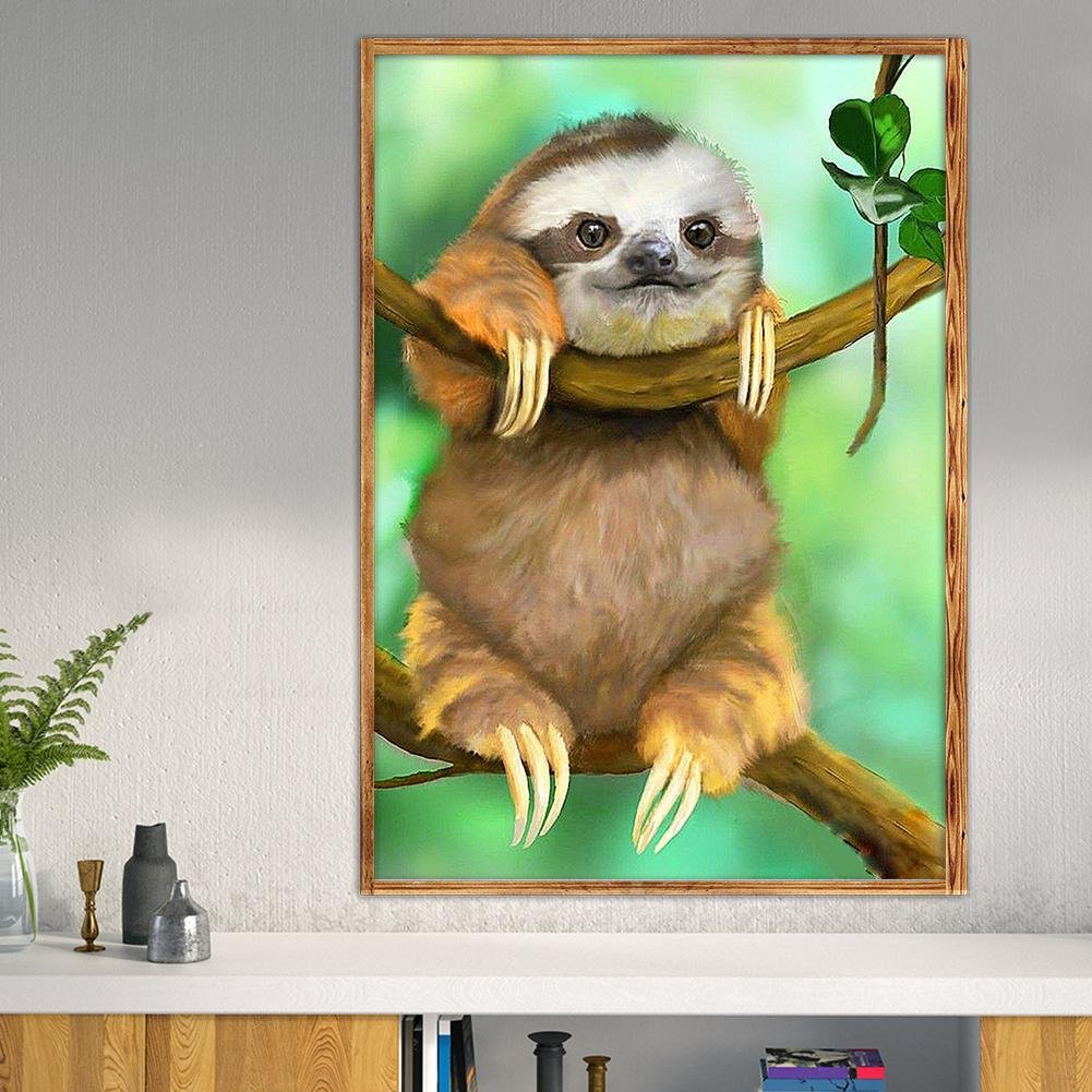Diamond Painting - Full Round - Cute Sloth