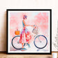 Pintura de diamante - Ronda completa - Chica en bicicleta