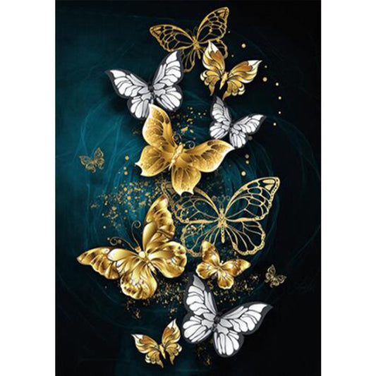 Butterfly Round Diamond Beads Art Painting