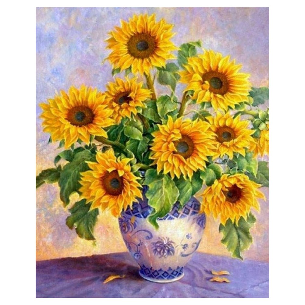 11ct Stamped Cross Stitch Blooming Sunflowers(40*50cm)