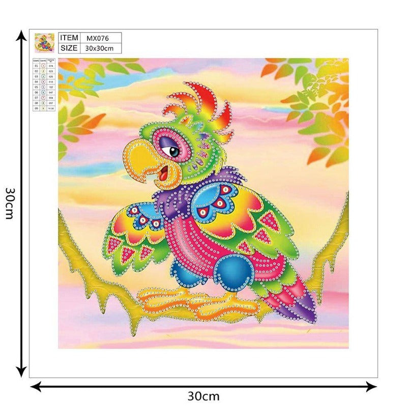 DIY Colorful Bird Mosaic embroidery kits
