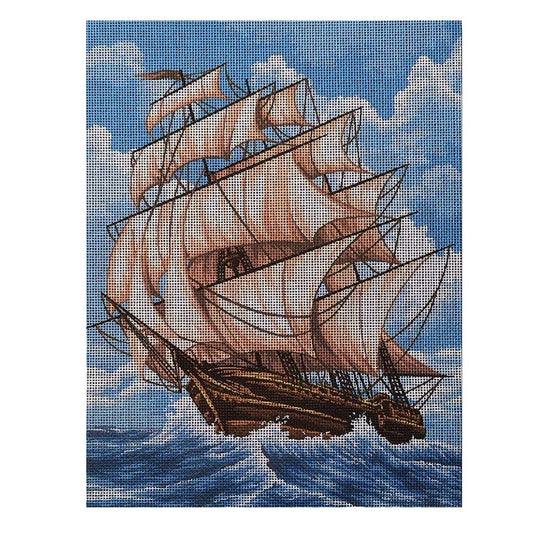 11ct Stamped Cross Stitch Sailboat (20*30cm)