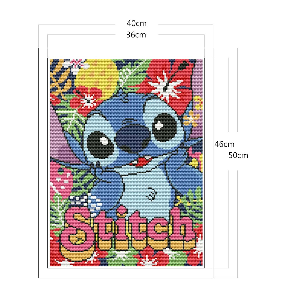 Stitch Disney Cartoon On Punch Needle Kit