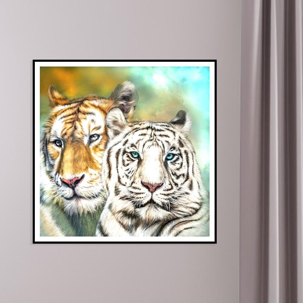 Diamond Painting - Cuadrado completo - Tigres