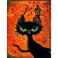 11ct Stamped Cross Stitch Halloween Cat (40*50cm)