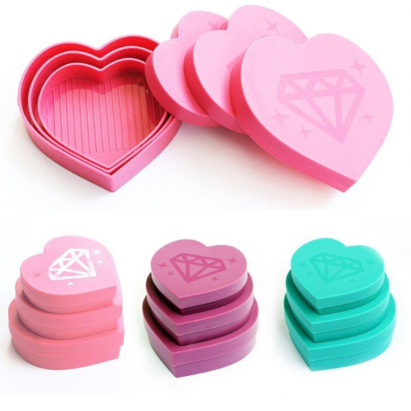 5D Diamond Painting Heart-Shaped Tray Box Large-Capacity Tray Accessories