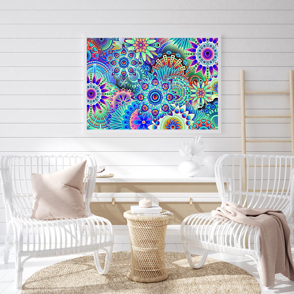 Diamond Painting - Full Round - Colorful Flower F