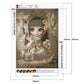 big eye doll resin full round diamond painting canvas size