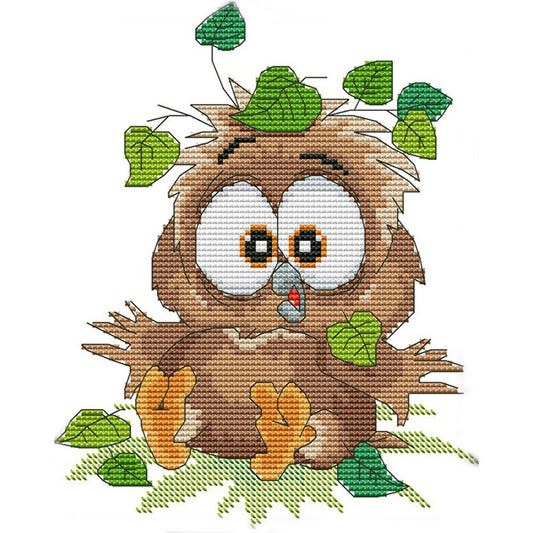 11ct Stamped Cross Stitch Baby Owl (24*32cm)