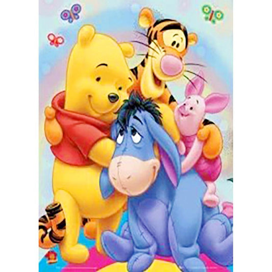 5D Diamond Painting Winnie the Pooh and Friends Nighttime Picnic Kit