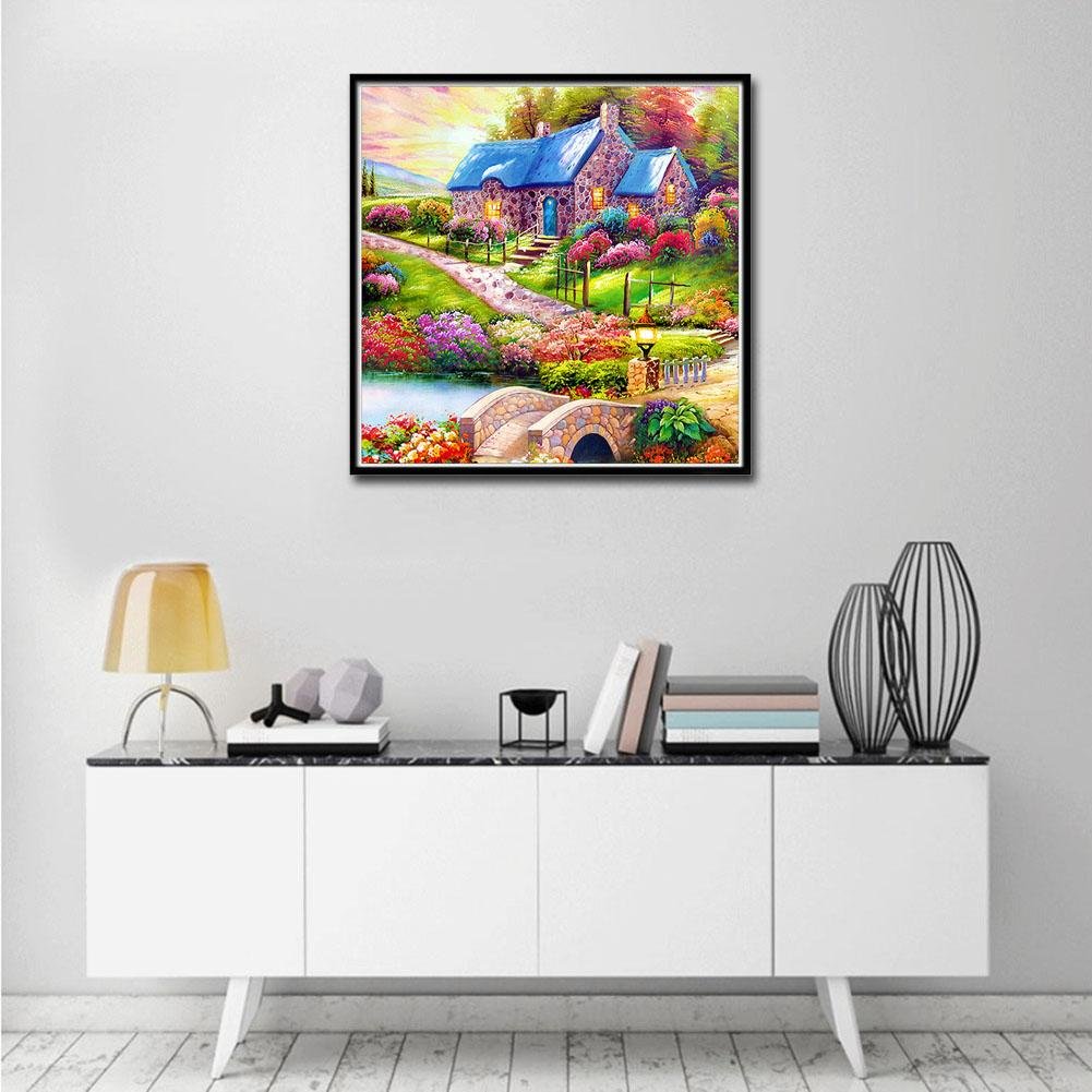 Diamond Painting - Full Round - Colorful House