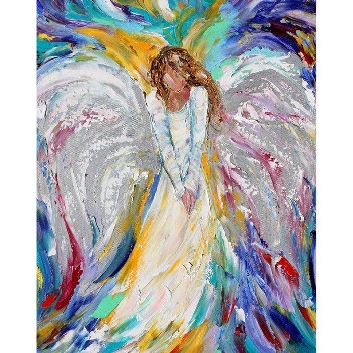 Angel Abstract Diy Oil Painting By Numbers On Canvas Kit