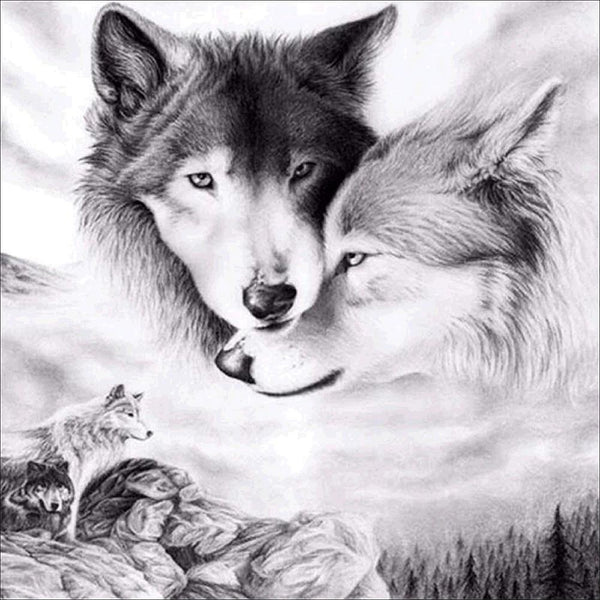 5D DIY Diamond Painting - Full Round - Wolf