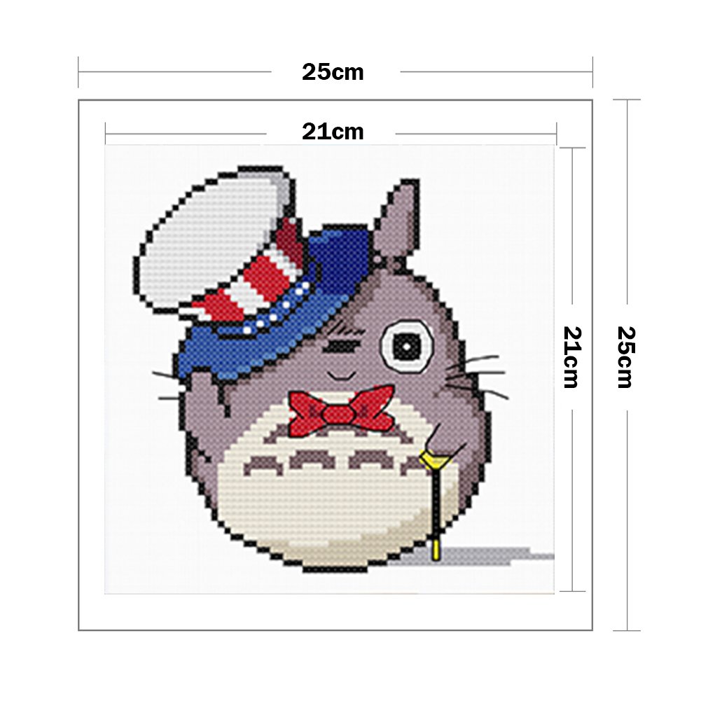 11ct Stamped Cross Stitch - Monster Magician ( 25*25cm)