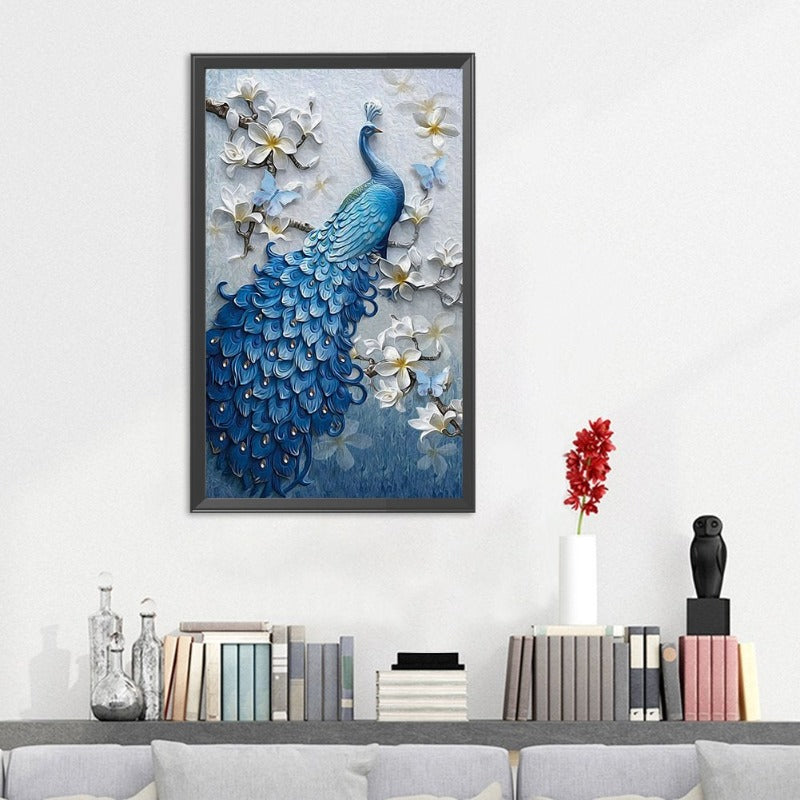 11ct Stamped Cross Stitch Fantasy Peafowl (48*75cm)