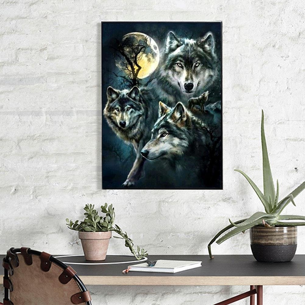 Diamond Painting - Full Round - Wolfs