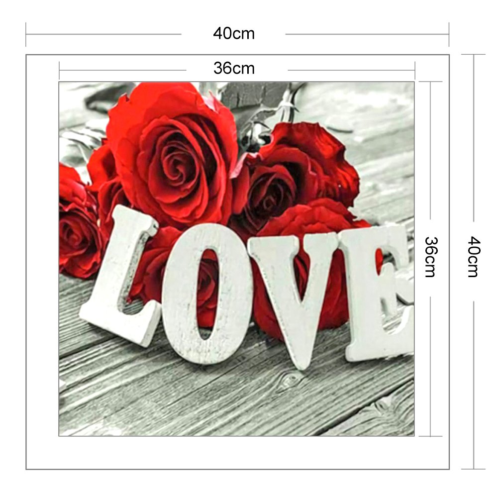 11ct Stamped Cross Stitch - Rose (40*40cm)