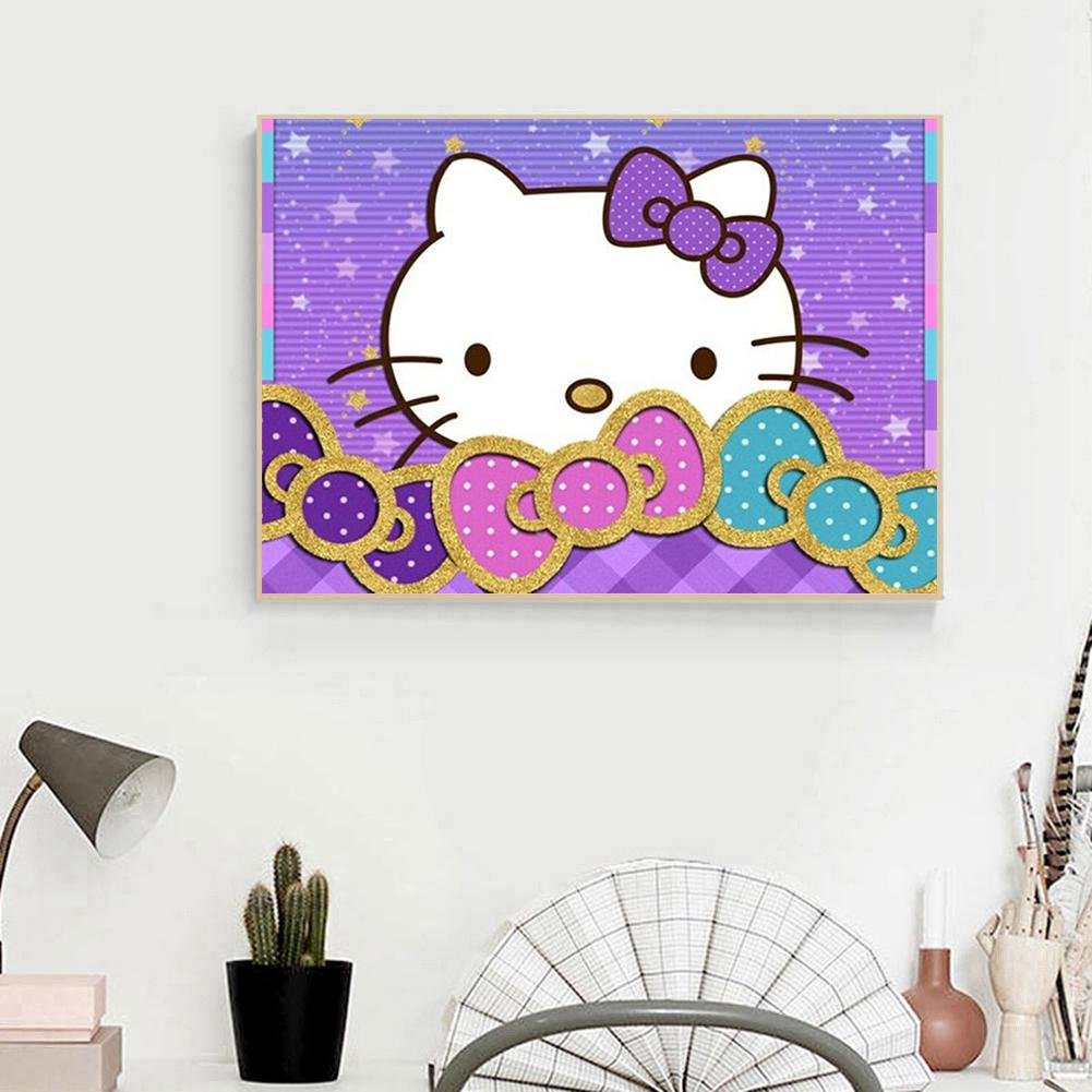 Pintura Diamante - Rodada Completa - Hello Kitty