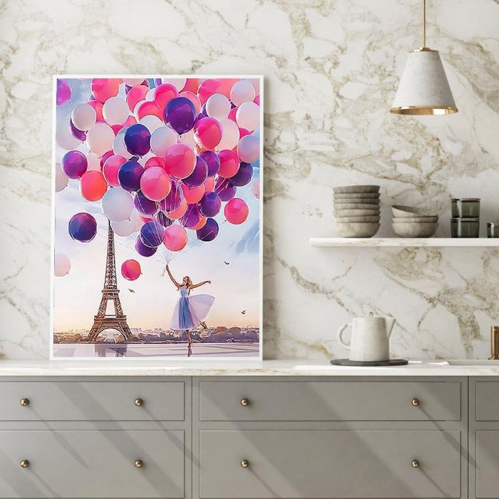 Romantic Balloons Hand Painted Canvas Digital Oil Art Picture