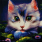 Cat | Full Round/Square Diamond Painting Kits 40x40cm 50x50cm D