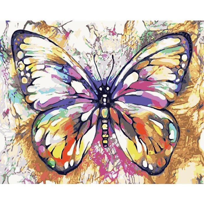 Paint By Number Home Decor Oil Painting Wall Art Craft Butterfly (40*50cm)
