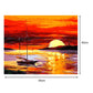 Pintura por números - Pintura al óleo - Puesta de sol (40*50cm) A