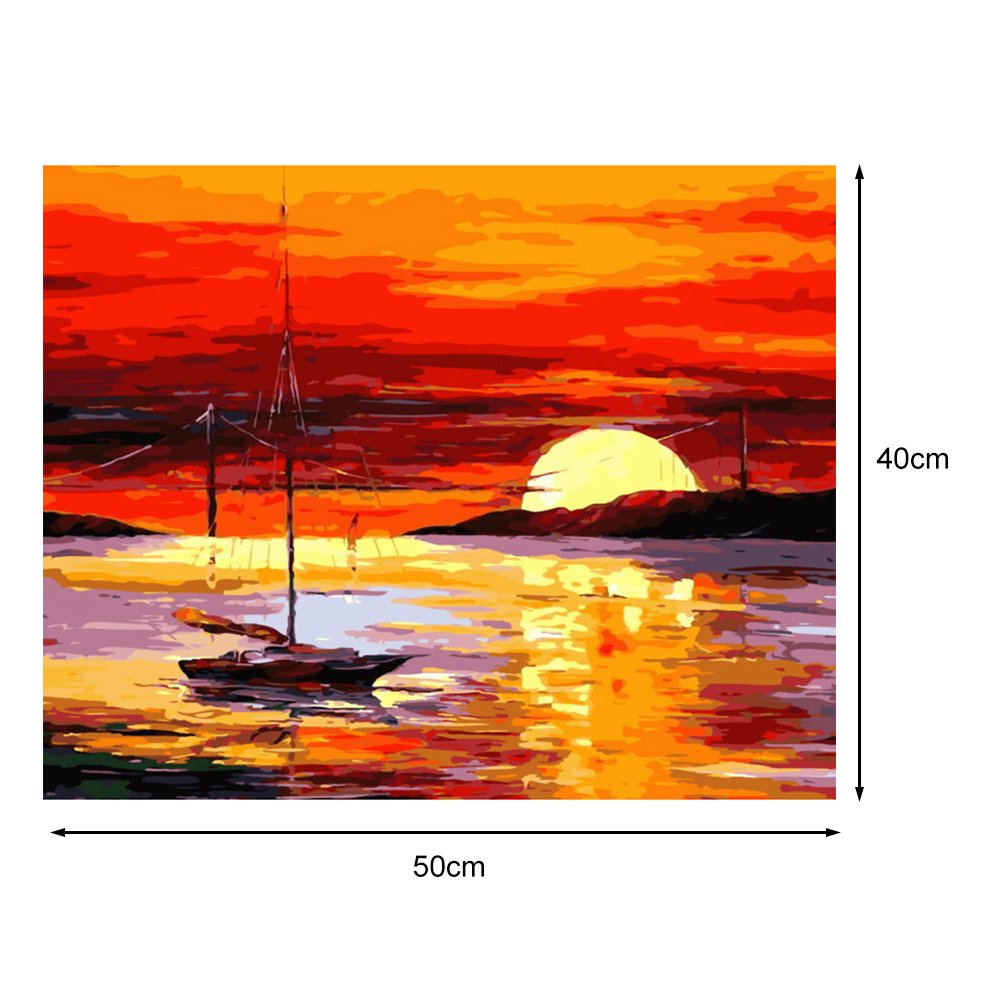 Paint By Number - Oil Painting - Sunset (40*50cm)