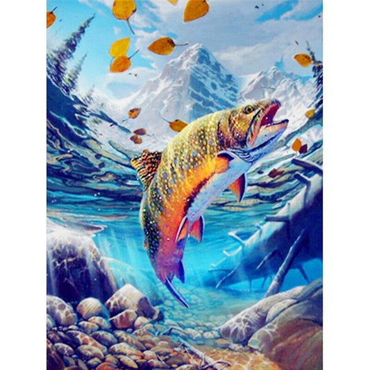 Trout Fish Art - 5D Diamond Painting 