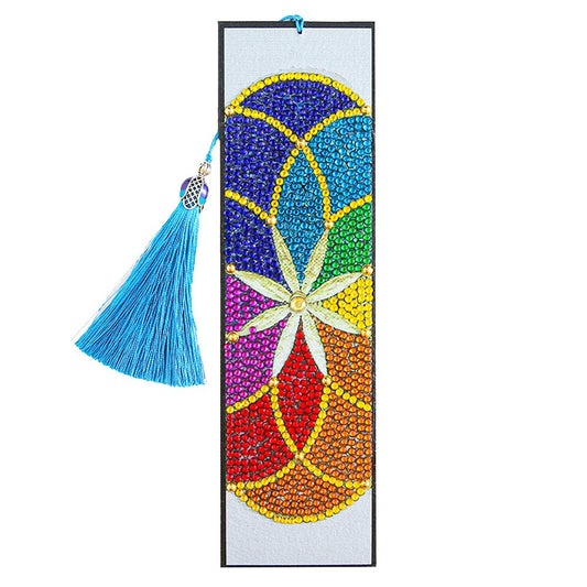VETPW (2 Pack) Bookmark Kit with Leather Tassel, 5D DIY Mandala Diamond  Painting Bookmarks, Painting by Number Kit for Birthday and Graduation
