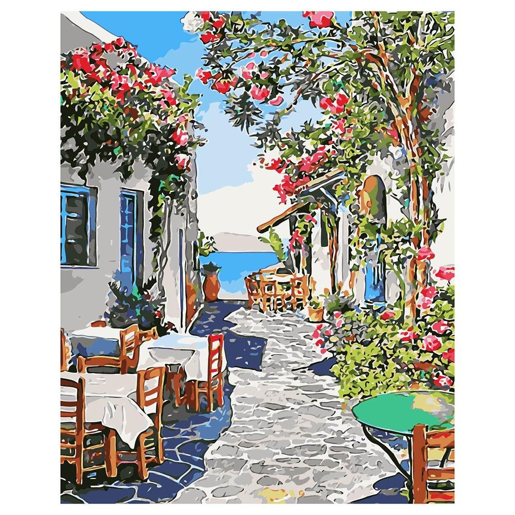 Sunny Alley canvas paint by numbers (40*50cm)