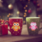 cartoon owl diamond painting stickers on mugs