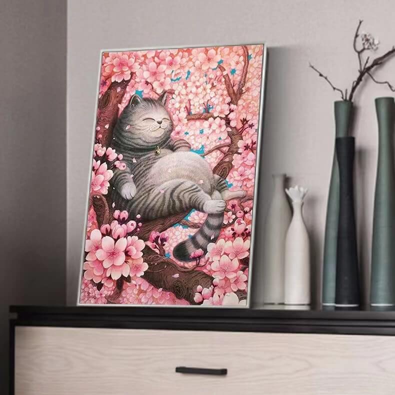 Cat 5D DIY Full Drill Diamond Painting Art