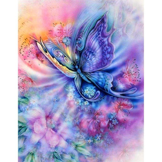 Paint By Number DIY Butterfly Hand Painted Canvas Oil Art Picture