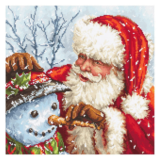 11ct Stamped Cross Stitch Santa Claus (40*40cm)
