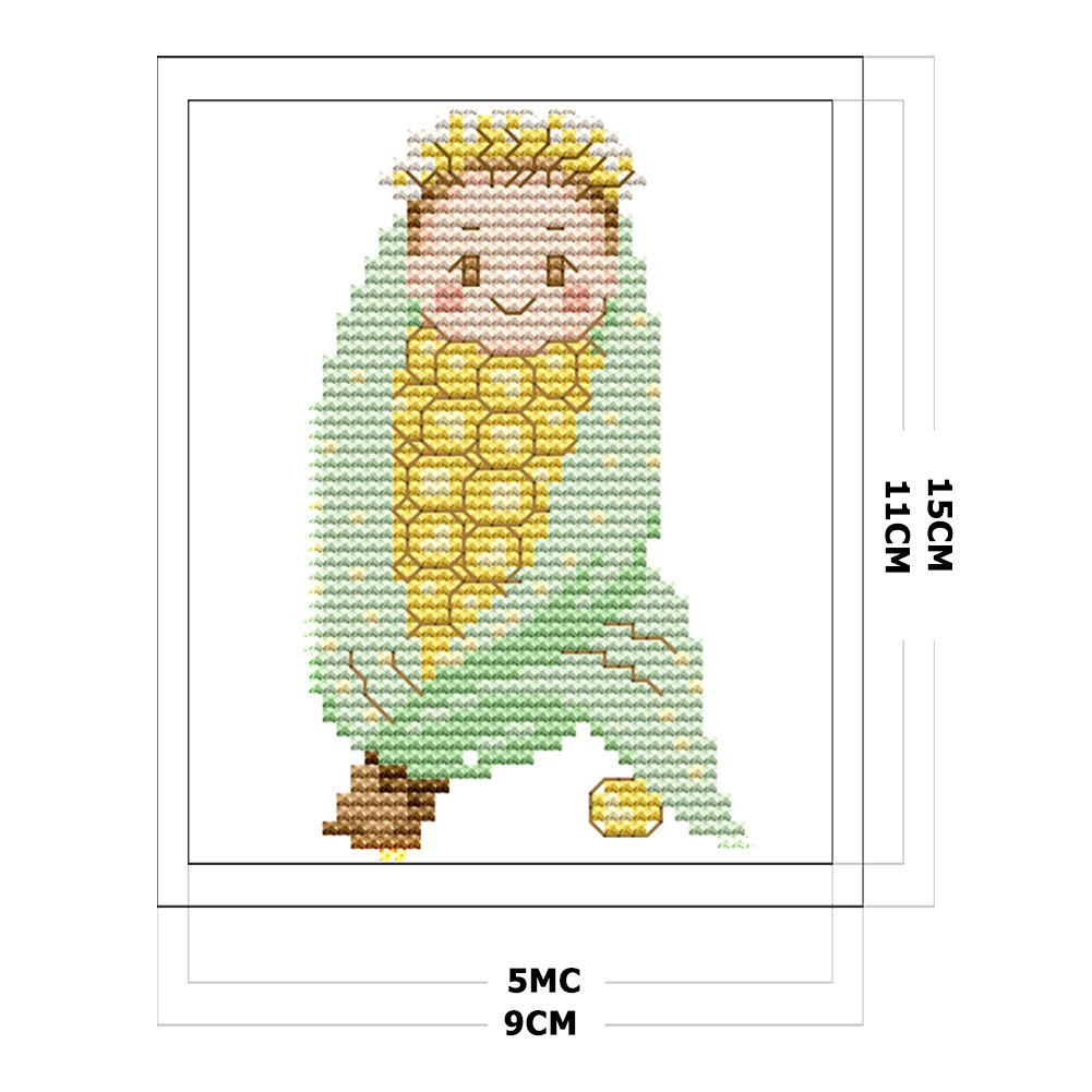 14ct Stamped Cross Stitch - Corn Baby (9*15cm)