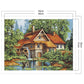 11ct Estampado Ponto Cruz - Moinho em Floresta (50*35cm)