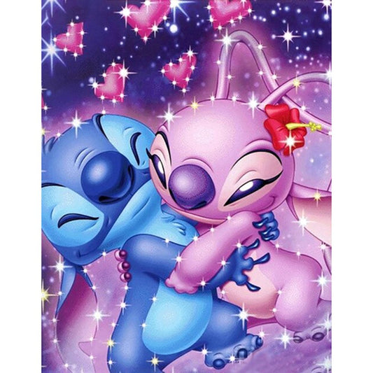 11ct Stamped Cross Stitch Kit - Lilo and Stitch (40*51cm)