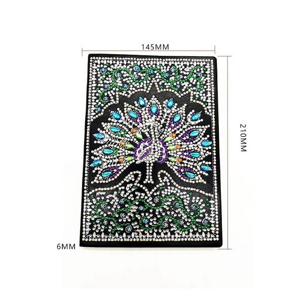 craft ease diamond painting cover notebook peafowl size