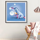 Eeyore Playing Bubbles 5D Diamond Embroidery On Canvas