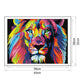14ct Stamped Cross Stitch - Colorful Lion (40*30cm)