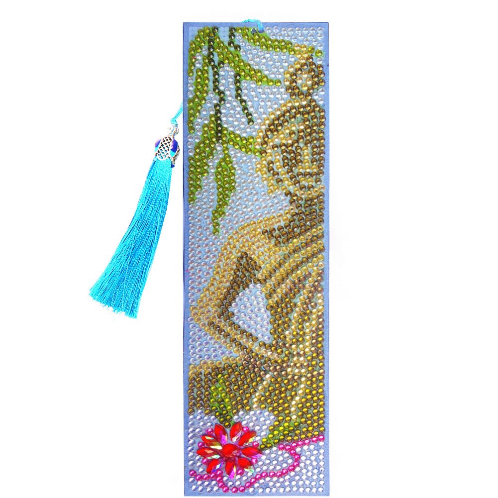 DIY Diamond Painting Bookmark with Tassel Buddha