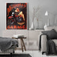 Motorcycle Girl Hand Painted Canvas Picture Craft