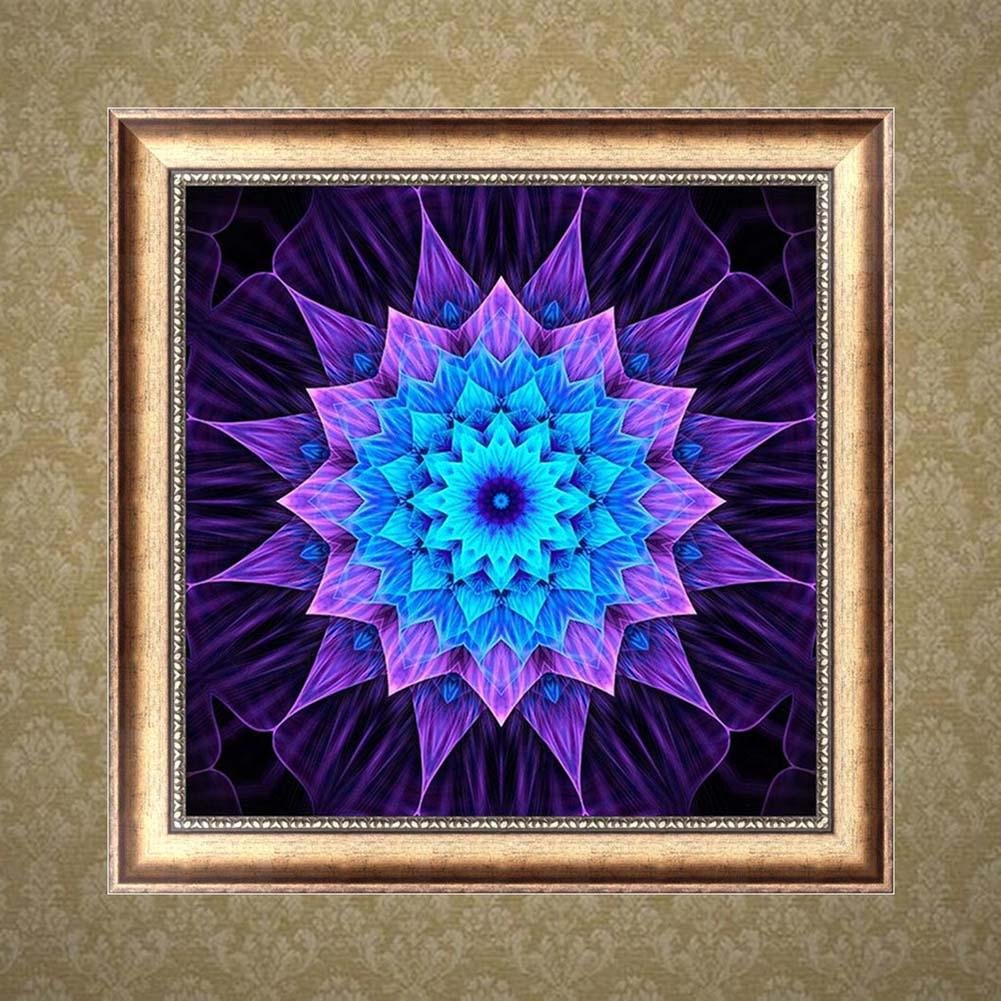 Diamond Painting - Partial Round - Mandala Flower