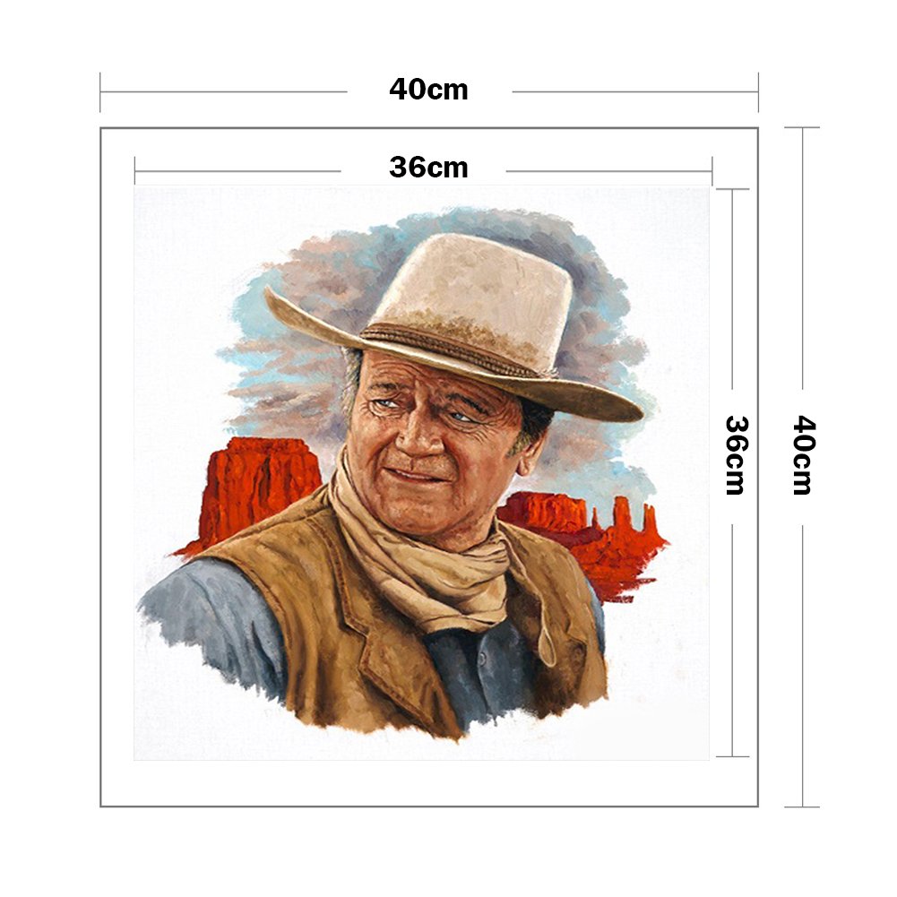 11ct Stamped Cross Stitch - Weat Cowboy (40*40cm)