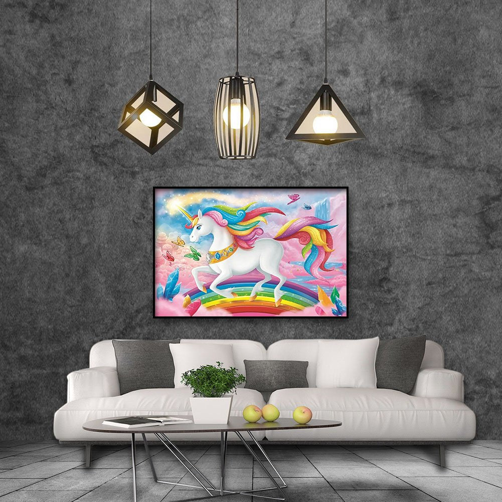 Diamond Painting - Full Round - Pink Unicorn