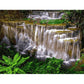 Painting By Number Natural Waterfall Hand Painted Canvas Oil Art